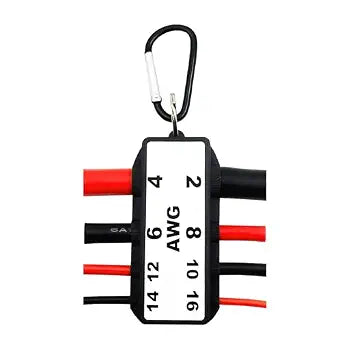 Wire Gauge Sample Pack Assorted Set of Sizes AWG 2,4,6,8,10,12,14,16, Home Appliance Circuit Breaker Safety Check, Wire Size awg Chart, Home Inspector Training Measurement Tool, Rectangle