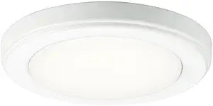 Kichler 44244WHLED30 Transitional LED Flushmount from Zeo Collection in White Finish,