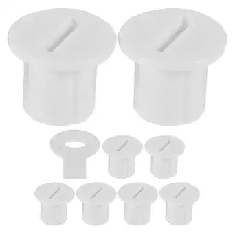 Luxshiny Toilet Ladder Screws Replacement Set for Toddler Potty Training Bathroom Toilet Accessories White Plastic 8 Screws with Installation Key