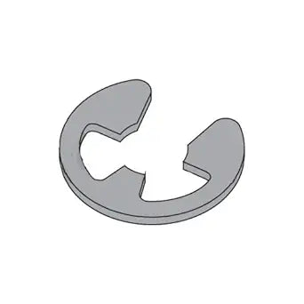 .125" E-Style Retaining Rings/Steel/Black Phos (Carton: 3,000 pcs)