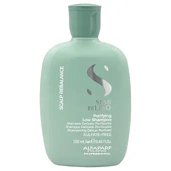 Alfaparf Milano Semi Di Lino Scalp Rebalance Shampoo for Dry Scalp - Sulfate Free Shampoo - For Excessive Oiliness and Flakes - Professional Salon Quality