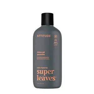 ATTITUDE Men's Body & Face Wash, Patchouli & Bourbon, EWG Verified, 14 Oz