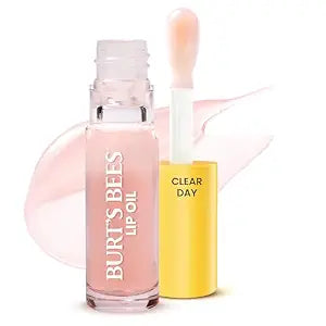 Burt's Bees Lip Oil with Jojoba Oil, Clear Day, 0.15 oz. Tube