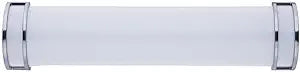 Maxim Lighting Linear 25" 1-Light Bath Vanity Light | Satin Nickel Finish | White Opal Acrylic Shade | Transitional Bath Vanity Light | Ideal for Bathrooms & Powder Rooms | 55534WTSN