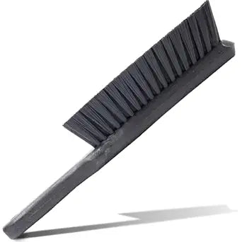 SPARTA 8 Inch Soft Counter Brush with Polyester Bristles and 5 Inch Handle, Color Coded Handheld Broom for Tables Countertops and Foodservice Surfaces, 13 Inch Overall Length, Black, Pack of 6