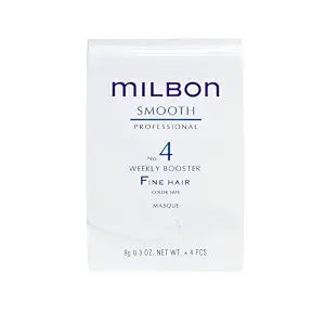 Milbon Smooth No. 4 Weekly Booster - For Fine Hair 4 x 0.3 Fl. Oz. 1 kit