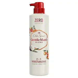Old Spice Gentleman’s Blend with Apricot Kernel & Coconut Oil, 2-in-1 Moisturizing Shampoo and Conditioner, 14.8 fl oz