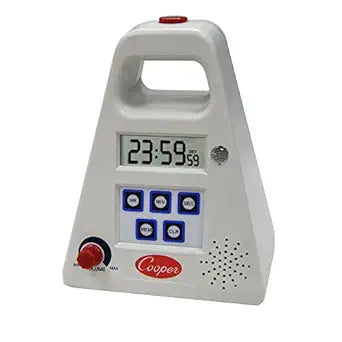 Cooper-Atkins FT24-0-3 Large Single Station Digital Kitchen Timer with Volume Control, 24 Hours Unit Range