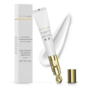 Retinol Eye Cream for Dark Circles & Puffiness with Vibrating Applicator – Firming Under-Eye Treatment for Fine Lines
