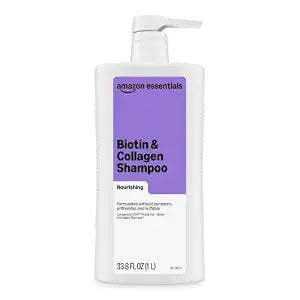 Amazon Essentials Biotin & Collagen Shampoo, Nourishing, Formulated without Sulfates, 33.8 Fl Oz, Pack of 1