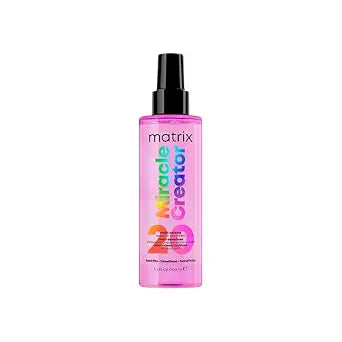 Matrix Miracle Creator Leave-In Conditioner Spray - Heat Protectant, Anti-Frizz, Moisturizing & Detangling, Adds Shine, Primes For Styling, For Damaged & All Hair Types, Sulfate Free