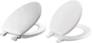 Mayfair Molded Wood Toilet Seat (Elongated) and BEMIS Economy Toilet Seat (Round)