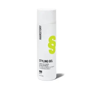 Hairstory Curl Defining Styling Gel for Wavy Curly Coily Hair 8 oz Bottle