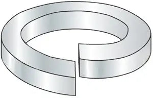 M24 DIN127B Split Lock Washers Thru-Hardened Plain Finish (Quantity: 100 pcs) - Inside Diameter: M24
