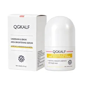 Brightening Underarm & Bikini Area Serum Roll-On for Sensitive Skin, Evens Skin Tone & Dark Spot Corrector with Niacinamide & Tranexamic Acid, Post-Shave Relief for Strawberry Skin, Fragrance-Free (30ml)