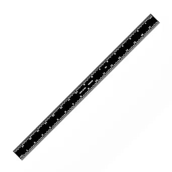 PEC Tools 18" Rigid Metal Ruler, Stainless Steel with Black Chrome Finish, High Contrast, 16R Graduation (1/32", 1/64", 1/50", 1/100"), Easy to Read Machinist Rule for Professionals, Made in USA