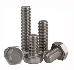 M24-3.0 x 80mm Hex Head Cap Screws, Stainless Steel A4, Plain Finish (Quantity: 10 pcs) - Coarse Thread Metric, Fully Threaded, Length: 80mm Metric, Thread Size: M24 Metric