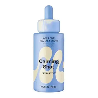MAMONDE Calming Shot Blue Chamomile Azulene Facial Serum | Soothing, Lightweight Korean Skincare Serum For Sensitive Skin with Niacinamide | Calm Visible Redness | Suitable for Acne Prone Skin
