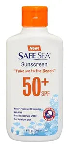 SAFE SEA Jellyfish Sting-Blocking SPF 50+ Sunscreen Bottle 4.0 oz 1 Pack