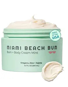 Miami Beach Bum - Bum & Body Cream, Daily Moisturizer, 6.7oz