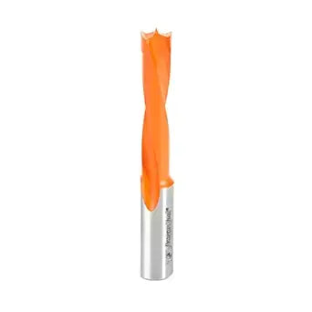 Amana Tool - 306008 Carbide Tipped Brad Pt. Boring Bit L/H 8mm Dia x 70mm Long x 10mm Sh