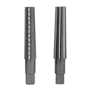 Hilitand 2pcs MT3 HSS Taper Fine/Rough Chucking Reamer Cutter Tool Set Straight Shank