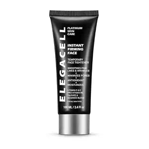 Instant Face Tightener, Temporary Skin Tightening Cream for Face and Neck, Helps Smooth the Look of Fine Lines, with Hyaluronic Acid, 3.4 Fl Oz (100 mL)