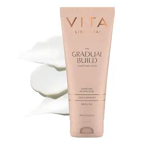 VITA LIBERATA Fabulous Gradual Tanning Lotion - Buildable Formula, Sun-Kissed Tan, Untinted For Minimal Transfer, Lasting Finish, Formulated with Hyaluronic Acid, 6.76 lf.oz
