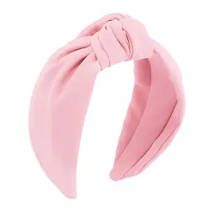 TODDER Knotted Wide Headband Pink headband Cloth Knot Headbands for Women Headbands for Women Non Slip Hair Accessories Womens