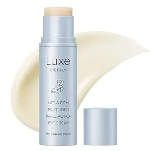 Luxe Eye Balm, Eye Balm Stick, 3-in-1 Hydrating & Smoothing Eye Cream with Collagen, Lightweight Formula for Daily Eye Care, Portable Design