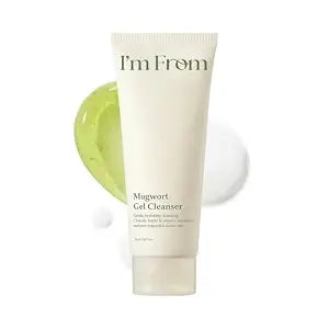 I���m From Mugwort Gel Cleanser, Gentle Gel-to-Foam Cleanser, Calming & Hydrating Facial Cleanser, All Skin Types, Vegan Korean Skin Care 5.07fl.oz