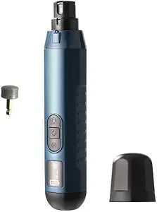 5-Speed Pet Nail Grinder with LED Light, Low Noise Dog & Cat Nail Trimmer, Rechargeable & Corded Use, Diamond Grinding Wheel, LCD Display, ABS Body