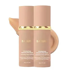 Color Changing Foundation, Korean Makeup for Mature Skin Medium 2PCS
