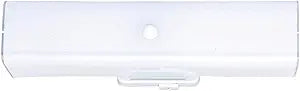 Two-Light Interior Wall Fixture with Ground Convenience Outlet, White Finish Base with White Ceramic Glass