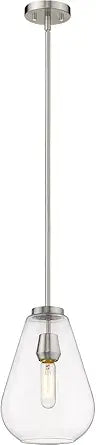 Z-Lite 488P8-BN Ayra Pendant, 1-Light 100 Watts, Brushed Nickel