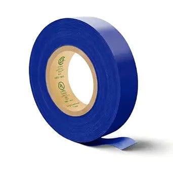 Flame Retardant Blue Electrical Tape; 3/4 Inch * 66 Feet; PVC Electric Tape for Under 600V Electric, Repair, Home Outdoor Indoor Wire Insulation, 5 to 221 (1, Blue)