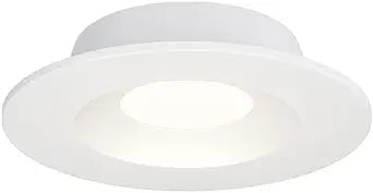 Maxim Lighting Crisp 5" 1-Light Recessed Light | White Finish | Pmma Shade | Transitional Recessed Light | Ideal for Kitchens, Hallways & Living Rooms | Dimmable Wet Rated | 87665WT