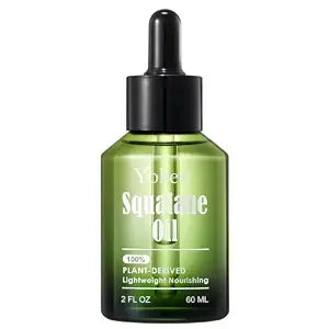 100% Plant-Derived Squalane Oil 2oz, Lightweight Hydrating Oil for Face