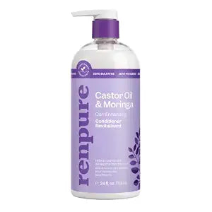 Renpure Castor Oil & Moringa Curl Conditioner for Wavy/Curly Hair 24oz