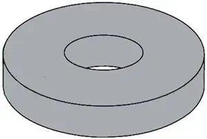 1-1/8" USS Flat Washers Medium Carbon Steel Thru-Hardened (Made in USA) (Quantity: 25 pcs) - Inside Diameter: 1-1/8" inches