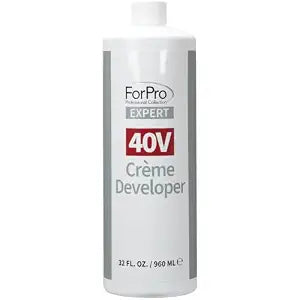 ForPro Expert 40 Volume Crème Developer, 32 Fl Oz – for Hair Lightening, Gray Coverage & Color Deposit with Maximum Lift