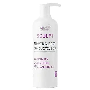 Absonic Sculpt Firming Cavitation Conductive Gel - Toning Gel Enriched with L-Carnitine & Vitamin B5 for Body Cavitation, Sculpting & Tightening Devices - 8.5oz Bottle - Made in USA