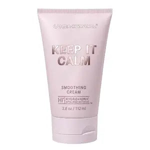 Beachwaver The Co. Keep It Calm Smoothing Cream - Full Size (3.8 Oz) | Styling Cream for Smooth, Sleek Hair | Anti-Frizz Flyaway Tamer w/HiX Vegan Bond Multipliers | Polynesian Pink Sugar