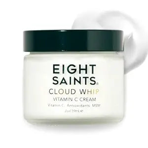 Eight Saints Skincare Cloud Whip Vitamin C Face Moisturizer, Day Cream For Women, Anti Aging Cream To Reduce Fine Lines and Wrinkles, with Vitamin B5, Cocoa Butter, and Jojoba Oil, 2 Ounces(Unscented)