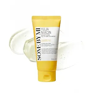 SOME BY MI Yuja Niacin Brightening All in One Cleanser - 3.38Oz, 100ml - Mild Daily Face Wash for Dull-Looking Skin - Low pH Formula with No Irritation - Pore and Sebum Care - Korean Skin Care