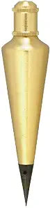 Johnson Level & Tool 116 Plumb Bob, 16 oz., Brass Finish, 1 Pack,Black