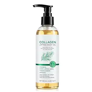 Collagen Lifting Body Oil After Shower, Collagen Oil with Hydrating & Moisturizing Formula, Lightweight & Non-Greasy, Anti Aging, Improve Skin Sagging for Women & Men, All Skin Types 4.23 Fl Oz