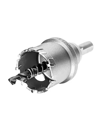 EZARC Carbide Hole Cutter for Thick Metal, Deep Cut Hole Saw for Stainless Steel, Metal Pipes and Hard Material, CHS-25M 1-9/16'' 40mm