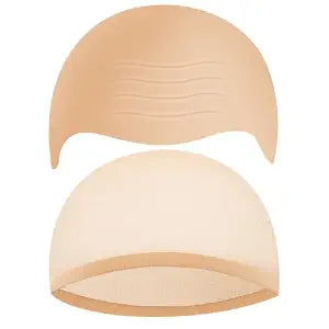 Bald Cap with Nylon Wig Cap, Standard Size for Halloween Cosplay