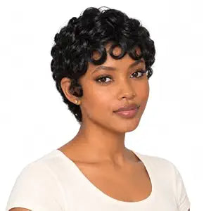 Pixie Cut Wig Human Hair for Black Women, 100% Real 100g Human Hair Wig
